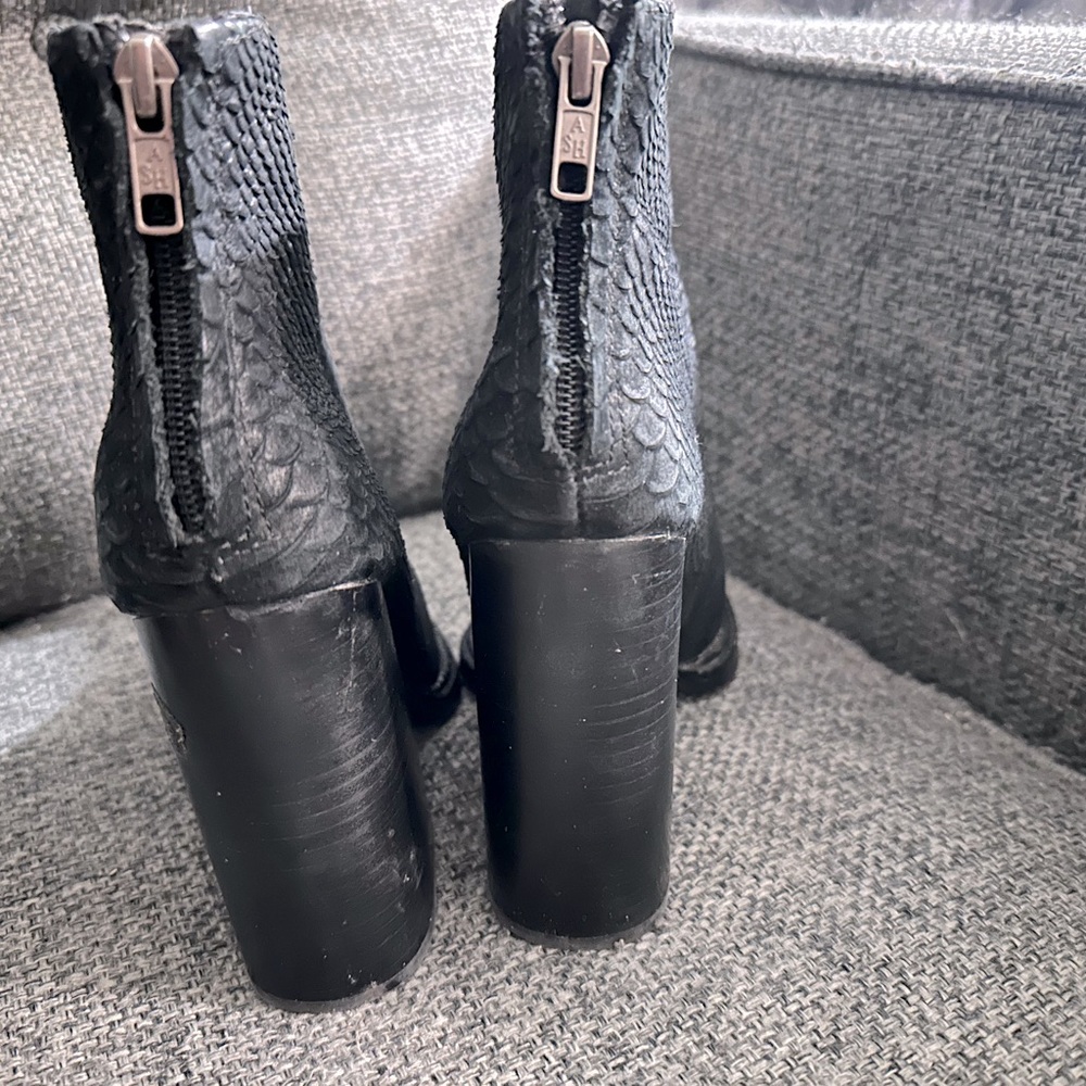 Ash Suede Python Booties - image 3